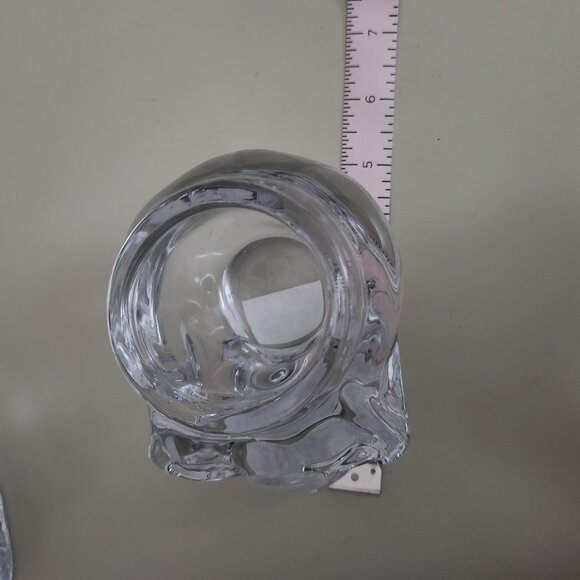 Pair of Glass Skull Candle Holders - Picture 4 of 7